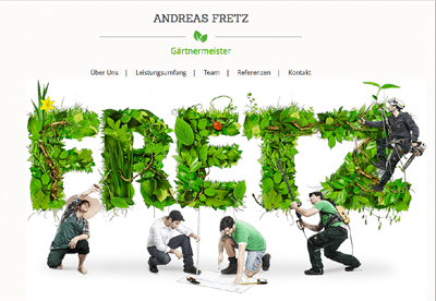 Garten- und Landschaftsbau individuell in Szene gesetzt: andreasfretz.de