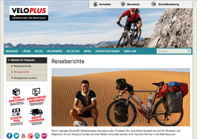 Unter dem Motto »Erlebniswelt Fahrrad« könnte man das Angebot von veloplus.ch zusammenfassen.