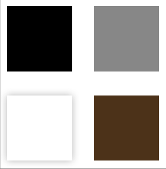 So sieht unbunt aus: Schwarz, Grau, Weiß und Braun.