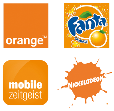 Auch als Logofarbe sehr beliebt: Orange