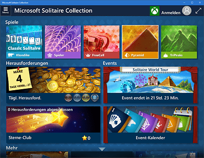 Die Microsoft Solitaire Collection ist bereits in Windows 10 an Bord.